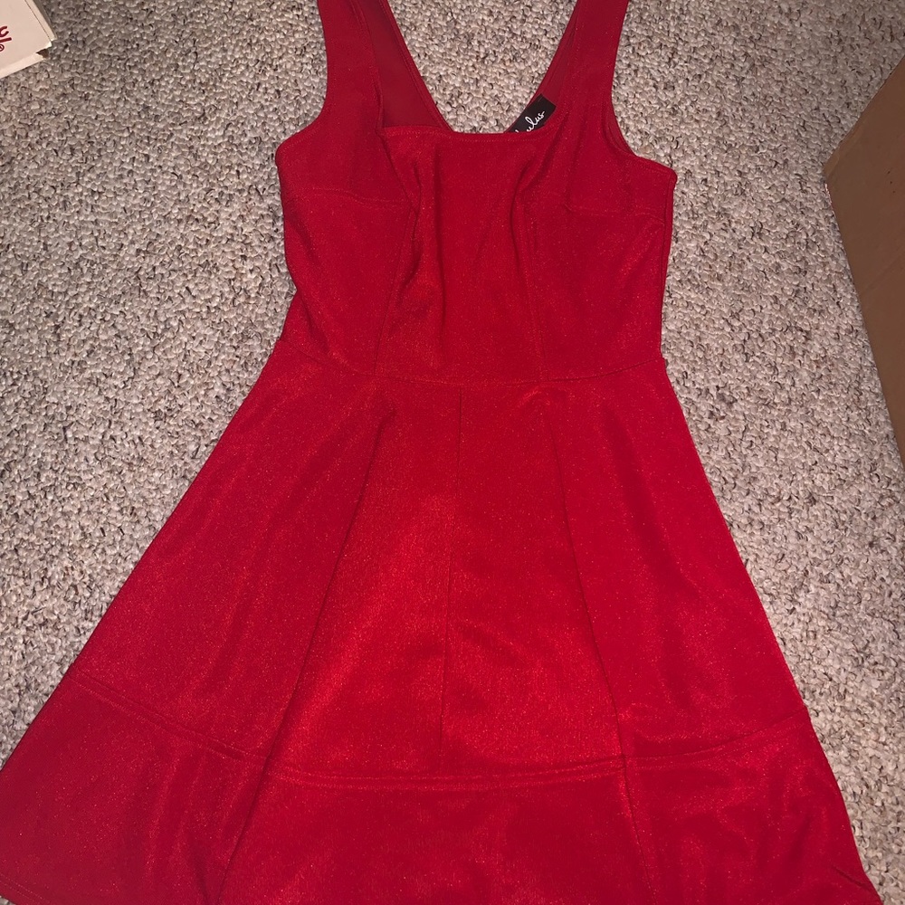 Lulus red flowey dress